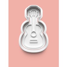 Aktastore Gitar Figürü Kurabiye Kalıbı ve Şeker Hamuru Kalıbı
