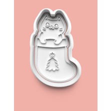 Aktastore Yavru Kedicik Kedi Kurabiye Kalıbı ve Şeker Hamuru Kalıbı