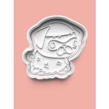 Aktastore Pug Köpeği Figürü Kurabiye Kalıbı ve Şeker Hamuru Kalıbı