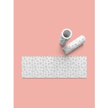 Aktastore Matematik Dokulu Hamur Seramik Polimer Kil Desen Verici Rulo Silindir 10 cm Uzunluk 0907-5