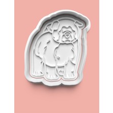 Aktastore Akita Inu Köpek Figürü Kurabiye Kalıbı ve Şeker Hamuru Kalıbı