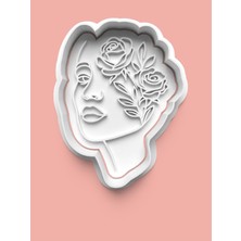 Aktastore Çiçek Figürlü Kadın Kurabiye Kalıbı ve Şeker Hamuru Kalıbı