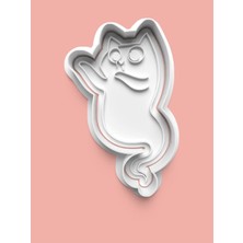 Aktastore Hayalet Kedi Figürü Kurabiye Kalıbı ve Şeker Hamuru Kalıbı