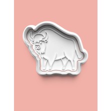 Aktastore Boğa Figürü Kurabiye Kalıbı ve Şeker Hamuru Kalıbı