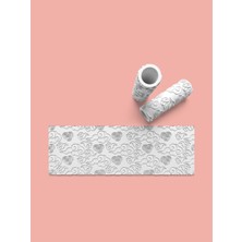 Aktastore Bulut Dokulu Hamur Seramik Polimer Kil Desen Verici Rulo Silindir 10 cm Uzunluk 0769-7