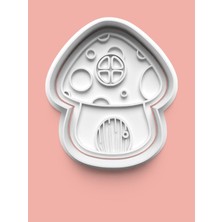 Aktastore Küçük Şirin Mantar Evi Kurabiye Kalıbı ve Şeker Hamuru Kalıbı