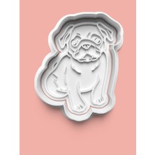 Aktastore Pug Köpek Figürü Kurabiye Kalıbı ve Şeker Hamuru Kalıbı