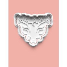 Aktastore Ren Geyiği Figürü Kurabiye Kalıbı ve Şeker Hamuru Kalıbı