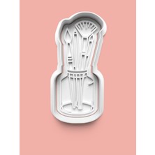 Aktastore Resim Fırçalığı Kurabiye Kalıbı ve Şeker Hamuru Kalıbı