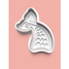 Aktastore Deniz Kızı Kuyruğu Kurabiye Kalıbı ve Şeker Hamuru Kalıbı