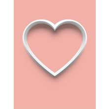 Aktastore Kalp Hamur Kesici Kurabiye Kalıbı ve Şeker Hamuru Kalıbı