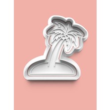 Aktastore Tropikal Temalı Hindistan Cevizi Ağacı Kurabiye Kalıbı ve Şeker Hamuru Kalıbı