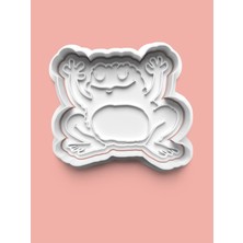 Aktastore Sevimli Kurbağa Figürü Kurabiye Kalıbı ve Şeker Hamuru Kalıbı