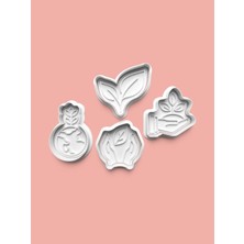 Aktastore Doğa Kurabiye Kalıbı ve Şeker Hamuru Kalıbı 4'lü Set