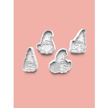 Aktastore Sevgililer Günü Cücesi Kurabiye Kalıbı ve Şeker Hamuru Kalıbı 4'lü Set