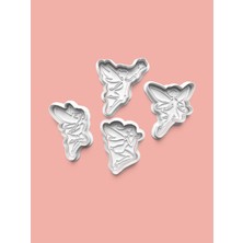 Aktastore Peri Kurabiye Kalıbı ve Şeker Hamuru Kalıbı 4'lü Set