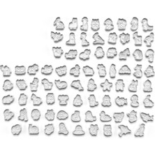 Aktastore Hayvan Figürleri Kurabiye Kalıbı Seti ve Şeker Hamuru Kalıbı 78'li