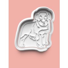 Aktastore Airedale Terrier Köpek Figürü Kurabiye Kalıbı ve Şeker Hamuru Kalıbı