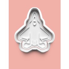 Aktastore Savaş Uçağı Kurabiye Kalıbı ve Şeker Hamuru Kalıbı