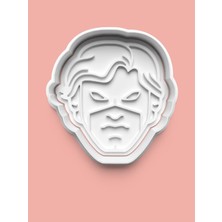 Aktastore Captain Marvel Kaptan Marvel Figürü Kurabiye Kalıbı ve Şeker Hamuru Kalıbı