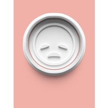 Aktastore Emoji Üzgün Surat Kurabiye Kalıbı ve Şeker Hamuru Kalıbı