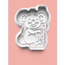 Aktastore Ağaca Sarılmış Sevimli Koala Figürü Kurabiye Kalıbı ve Şeker Hamuru Kalıbı
