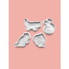 Aktastore Avusturalya Çöl Hayvanları Kurabiye Kalıbı ve Şeker Hamuru Kalıbı 4'lü Set