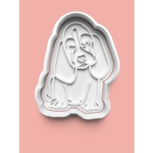 Aktastore Basset Hound Köpek Figürü Kurabiye Kalıbı ve Şeker Hamuru Kalıbı