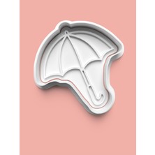 Aktastore Şemsiye Figürü Kurabiye Kalıbı ve Şeker Hamuru Kalıbı