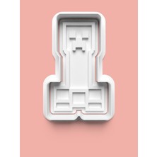 Aktastore Minecraft Figürü Kurabiye Kalıbı ve Şeker Hamuru Kalıbı