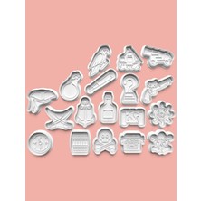 Aktastore Korsan Teması Kurabiye Kalıbı ve Şeker Hamuru Kalıbı 18'li Set