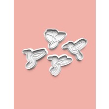 Aktastore Kuş Kurabiye Kalıbı ve Şeker Hamuru Kalıbı 4'lü Set