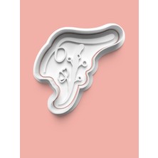 Aktastore Çiçek Desenli T Harfi Kurabiye Kalıbı ve Şeker Hamuru Kalıbı