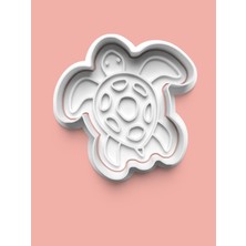 Aktastore Hawaii Yeşil Deniz Kaplumbağası Kurabiye Kalıbı ve Şeker Hamuru Kalıbı