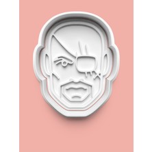 Aktastore Nick Fury Figürü Kurabiye Kalıbı ve Şeker Hamuru Kalıbı