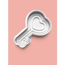 Aktastore Aşk Anahtarı Nişan Kurabiye Kalıbı ve Şeker Hamuru Kalıbı