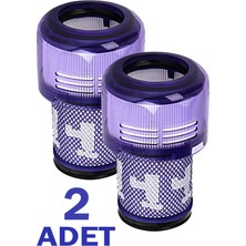 DYSON V12 Uyumlu Detect Slim 2 Adet Dik Süpürge Hepa Filtresi