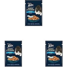 Felix Lezzetli Dilimler Tonlu 80 gr 3lü Paket