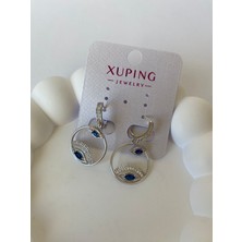 Xuping Göz Figürlü Zirkon Taşlı Silver Küpe