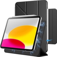 iPad 11. Nesil A16 11 Inç 2025 / 10.nesil 10.9 Inç 2022 Uyumlu Kılıf Manyetik Kalem Için Kilit Yuvalı Slim Magic Kapak Katlanabilir Standlı  A3354/A3355/A3356 A2696/A2757/A2777