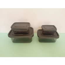 4 Lü Dikdörtgen Saklama Kabı Dörtlü Plastik Saklama Kabı Hobby Life Festiva