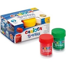 Carioca Tempera Suluboya Süper Yıkanabilir 6 * 25 ml 6 Renk Karışık