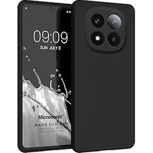Microsonic Matte Silicone Redmi Note 14 Pro Plus Kılıf Siyah [redmi Note 14 Pro Plus ile Uyu