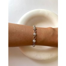 Xuping Beş Toplu Zirkon Taşlı Silver Bileklik