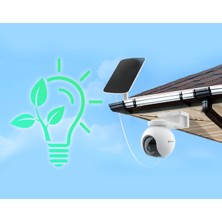 Ezvız Cs-Cmt-E Güneş Enerjili Solar Panel – Eb8-4g Kamera Uyumlu, 5V/4W, IP65 Su Geçirmez, 4 Metre Kablo Dahil | Fynix Teknoloji