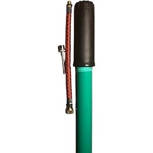 Belirtilmemiş Netodak Top Pompası Bisiklet Pompası Taşınabilir Ince El Pompası 40 cm Metal Yeşil Pompa