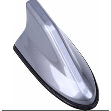 Q2 Uyumlu Gümüş Gri (Silikonlu) Shark Balina Anten