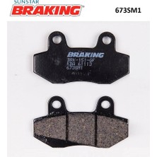 Braking 673SM1 2005-2013 Hyosung Gt 250 R Uyumlu Arka Fren Balatası Yarı Metalik Balata