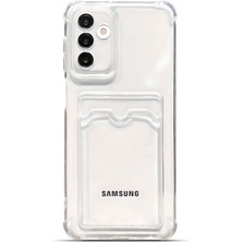 Samsung Galaxy A56 Uyumlu Kamera Korumalı Kartlıklı Köşeleri Airbag Tasarımlı Darbe Önleyici Şeffaf Silikon Kılıf
