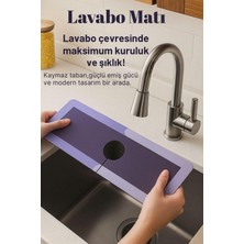 Su Emici Lavabo Altı Koruma Matı – Kaymaz Tabanlı Lavabo Mat